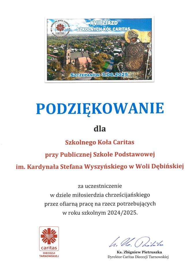Zjazd Szkolnych Kół Caritas w Szczepanowie