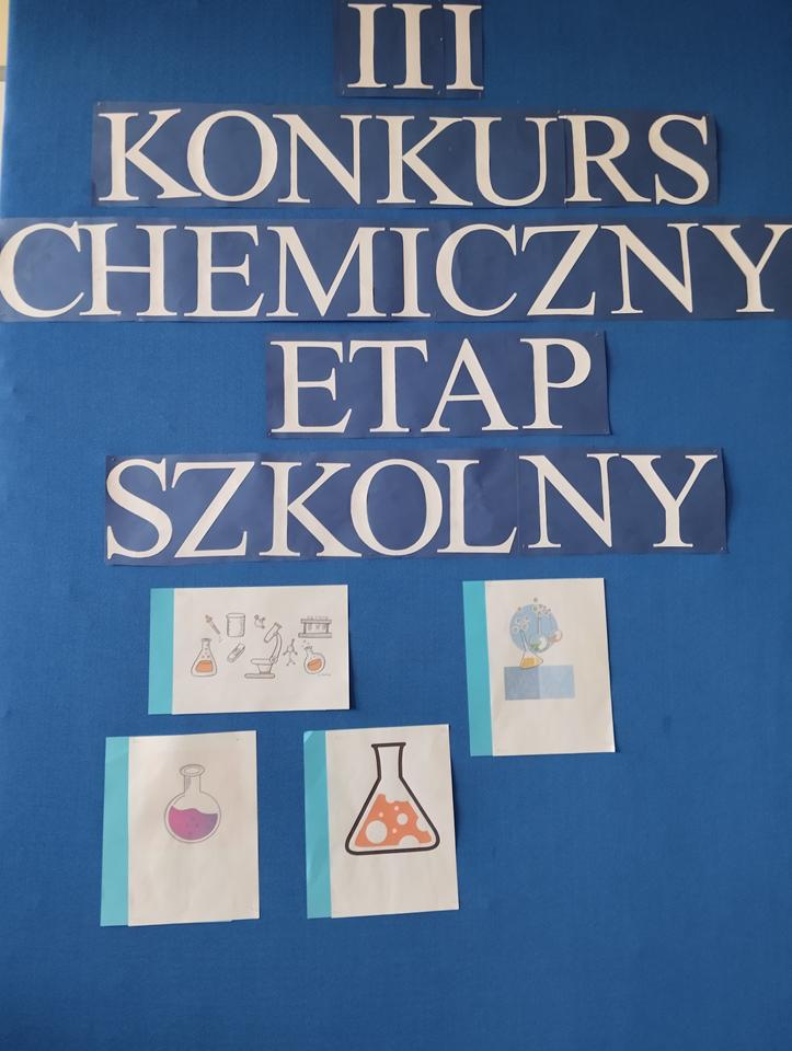 III Gminny Konkurs Chemiczny – etap szkolny